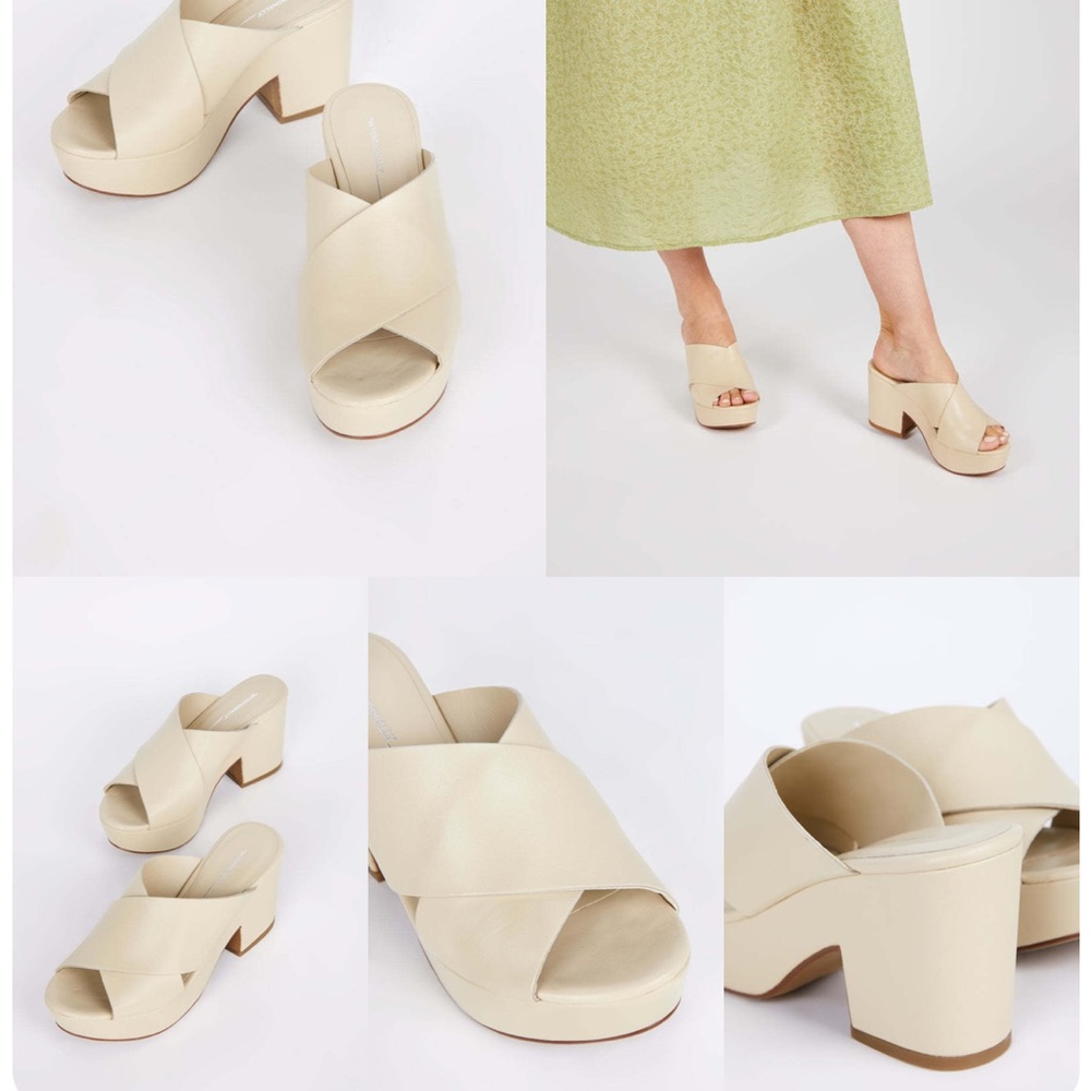 INTENTIONALLY BLANK dame heeled platforms in cloud